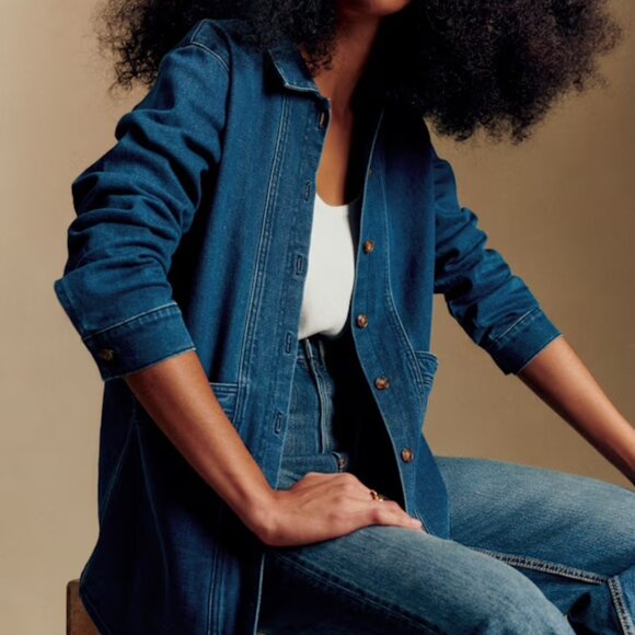Sezane Jackets & Blazers - Sézane Will Jacket – Indigo
